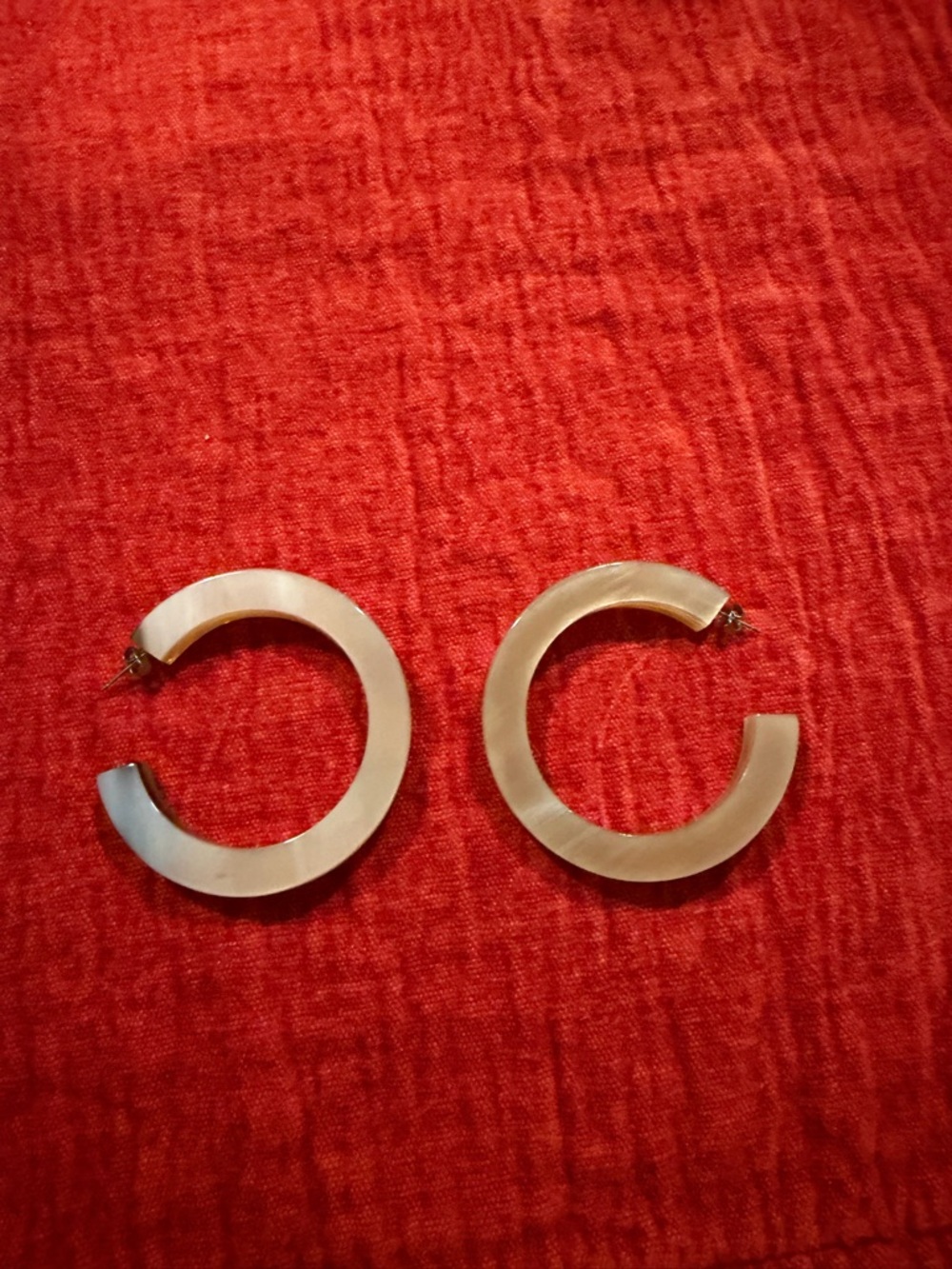 Sunshine Tienda Horn Hoop Earrings - Picture 3 of 4